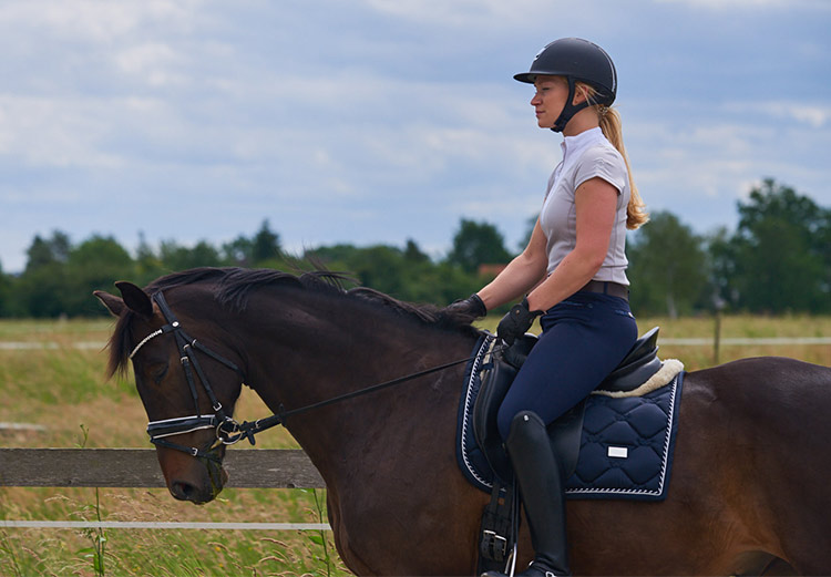 Körperlot beim Reiten